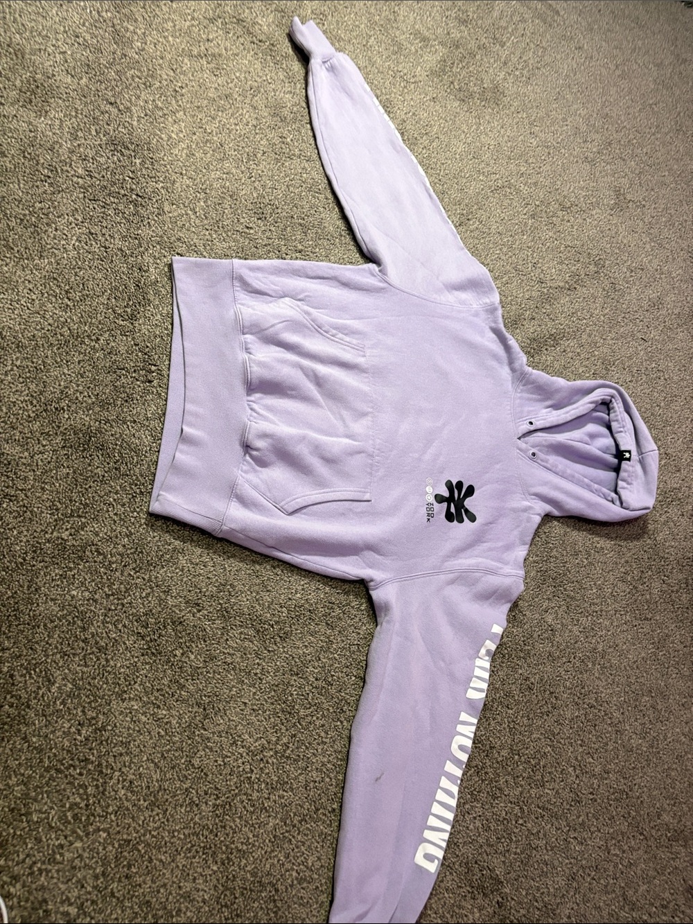 Zoo York Lilac Hoodie with White Sleeve Logo